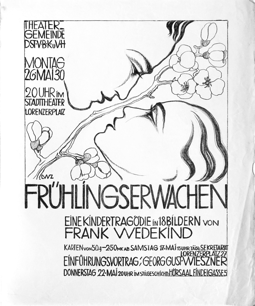 Lily Wiessner-Zilcher, Plakatentwurf Frühlingserwachen