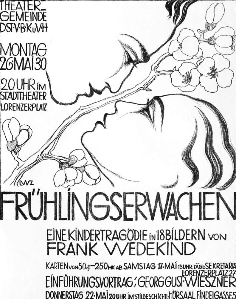 Lily Wiessner-Zilcher, Plakatentwurf Frühlingserwachen