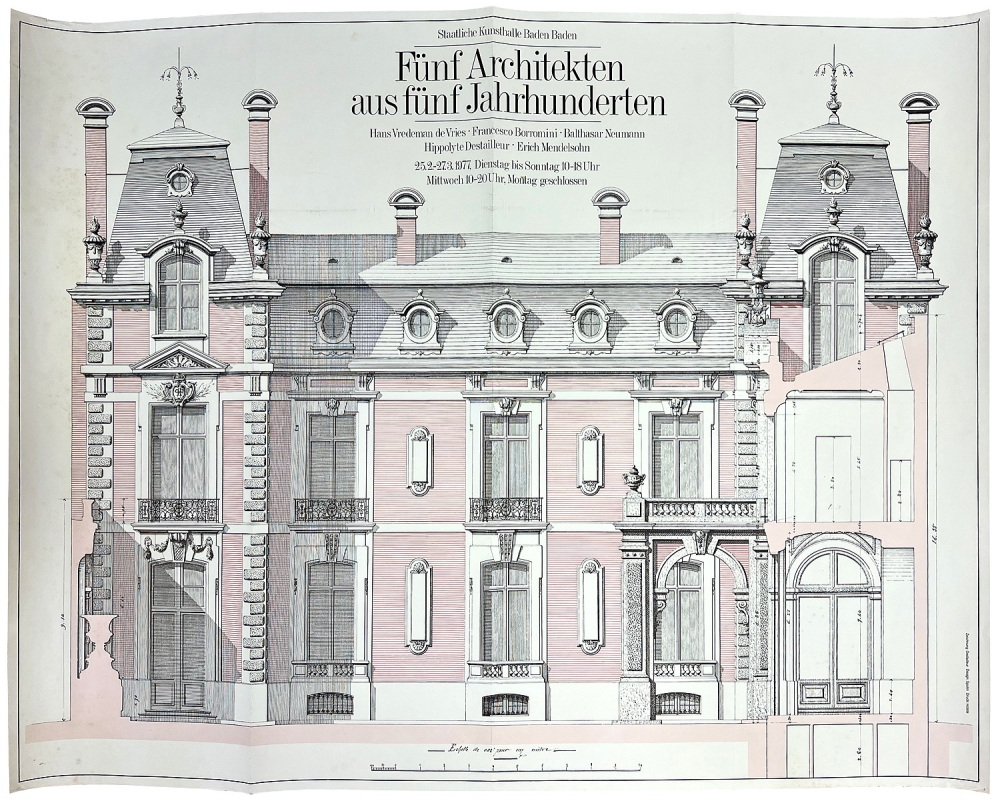 Hippolyte Destailleur und Spohn, Fünf Architekten aus fünf Jahrhunderten Plakat 1977