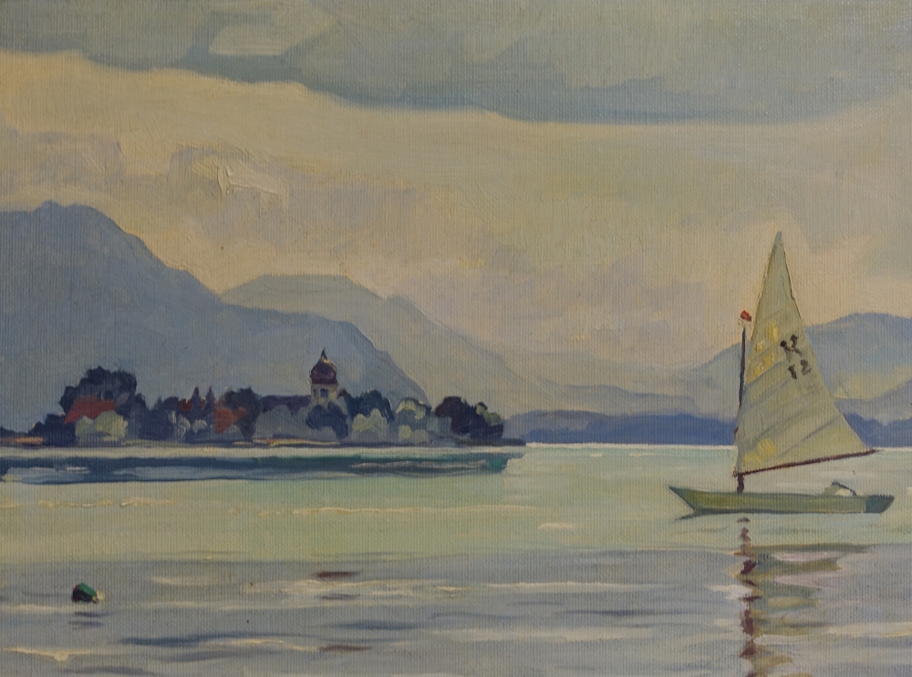 Karl Seubert, Chiemsee mit Fraueninsel