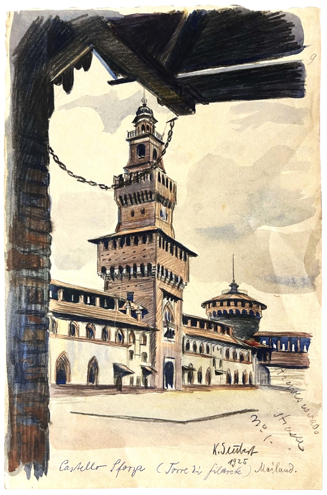 Karl Seubert, Castello Sforza Mailand 1925