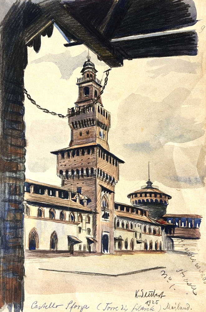 Karl Seubert, Castello Sforza Mailand 1925