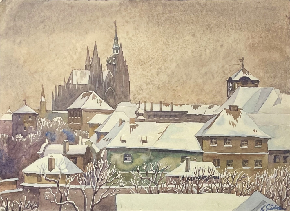 Karl Seubert, Prag im Winter