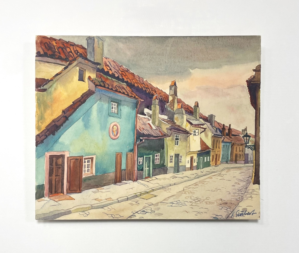 Karl Seubert, Straßenansicht Prag - Tschechien