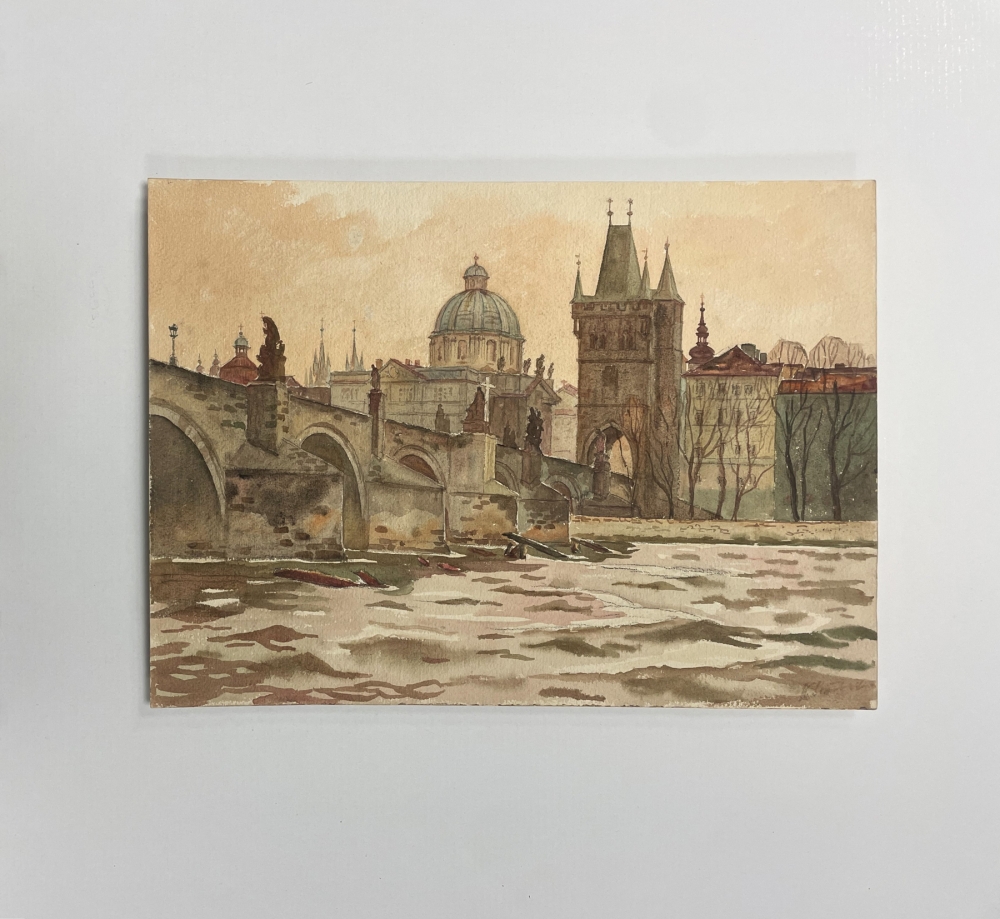 Karl Seubert, Prag mit Karlsbrücke