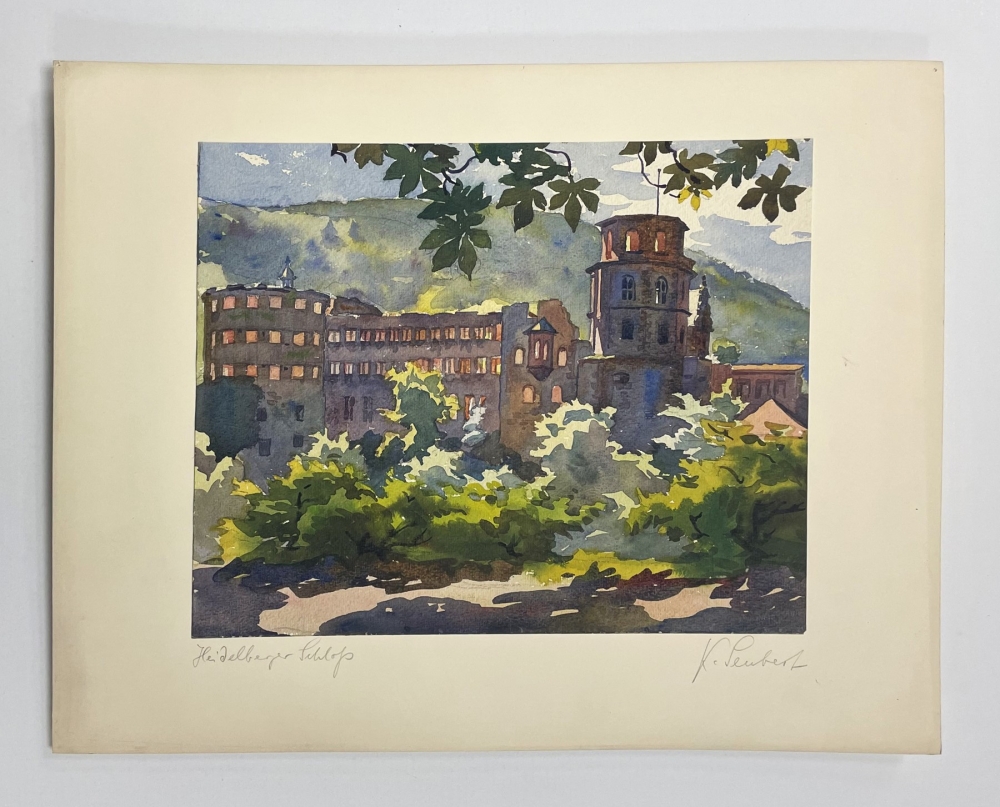 Karl Seubert, Heidelberger Schloss