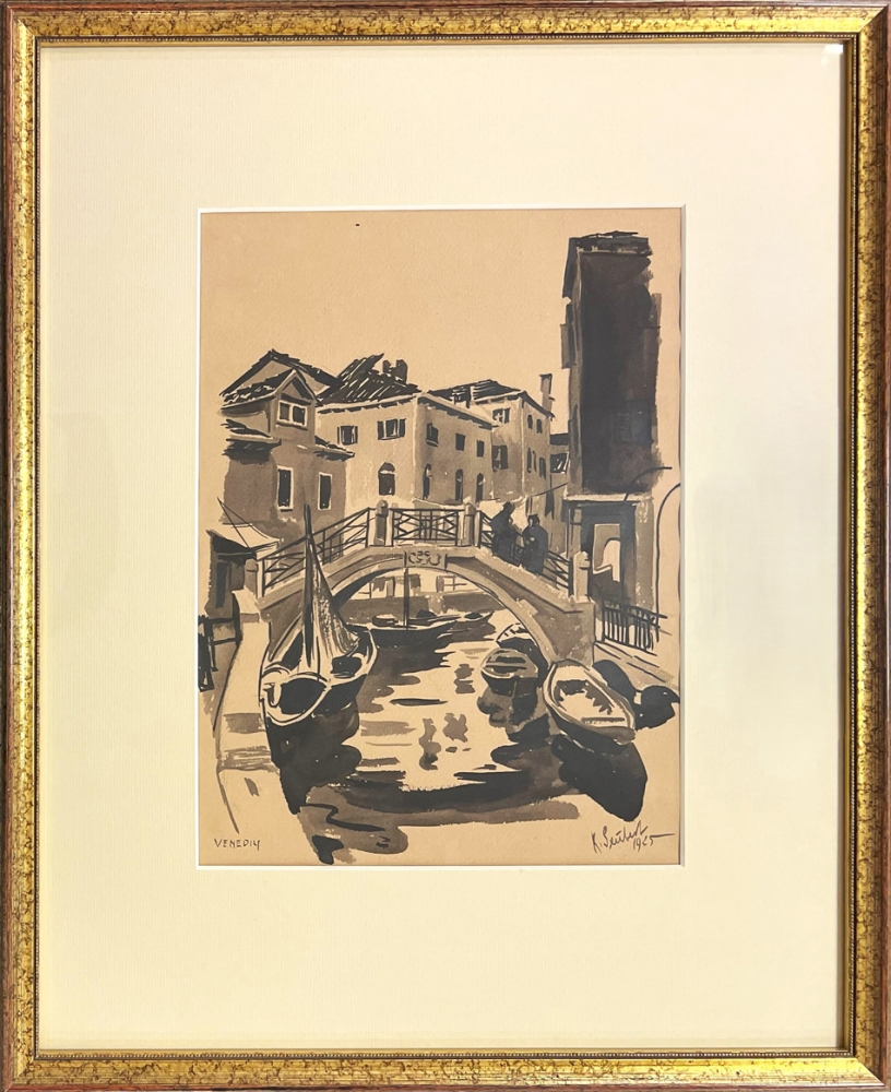 Karl Seubert, Brücke in Venedig 1925