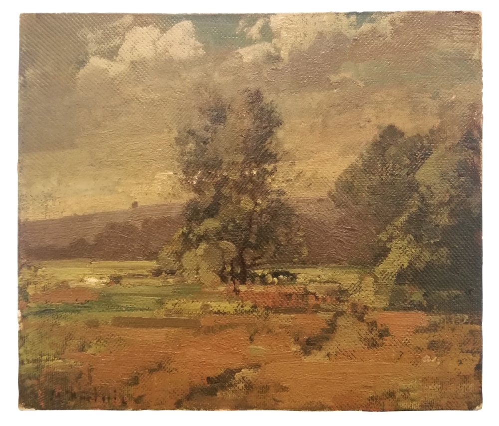 Max Hartwig, Baum in grüner Landschaft