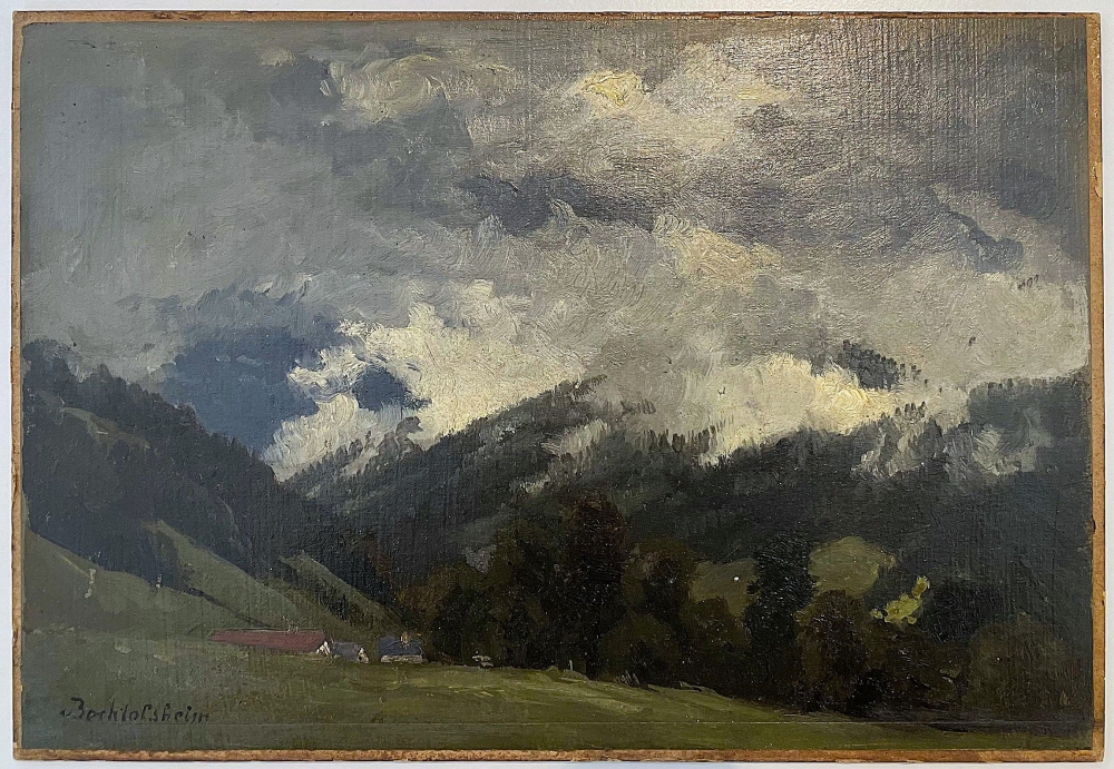 Gustav Bechtolsheim, Mountain landscape with valley view