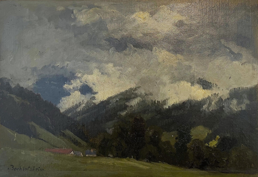 Gustav Bechtolsheim, Mountain landscape with valley view