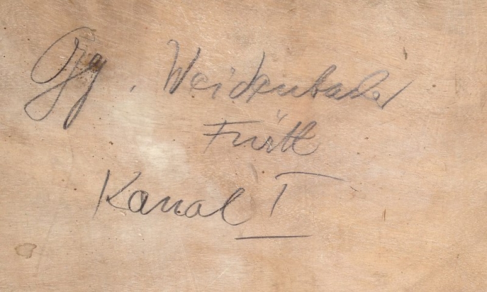 Georg Weidenbacher, Lastkahn an der Kanalschleuße