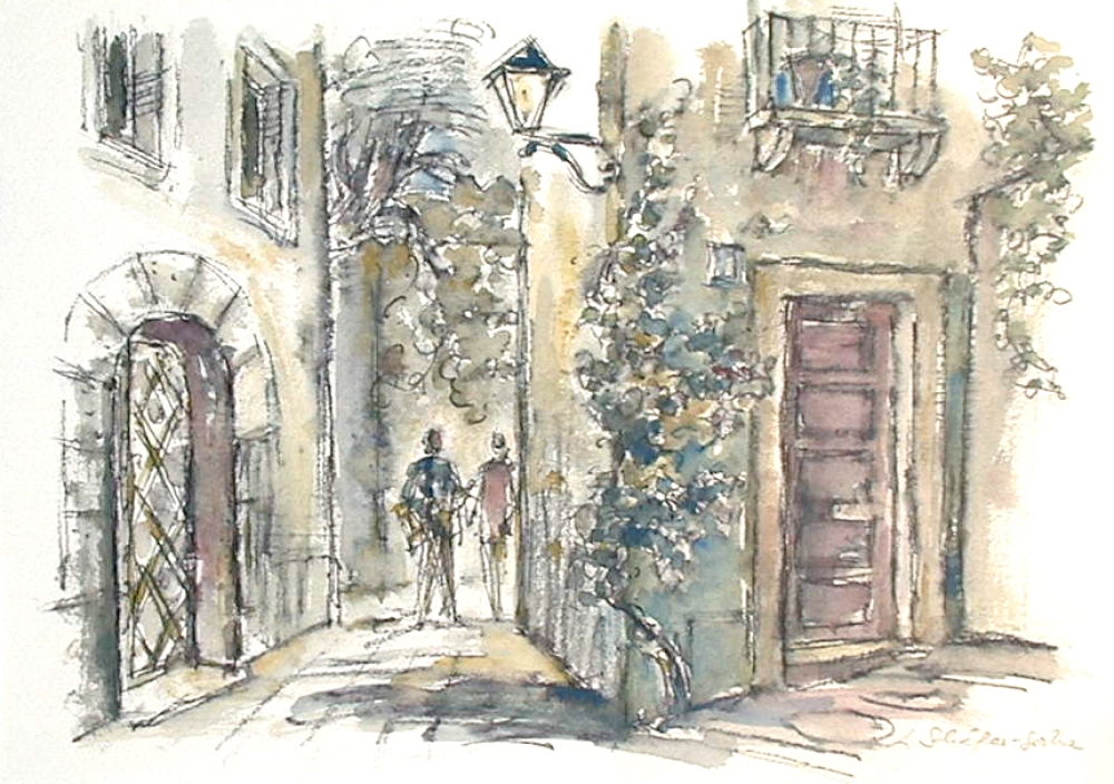 Ludwig Schäfer-Grohe, Gasse in Toledo