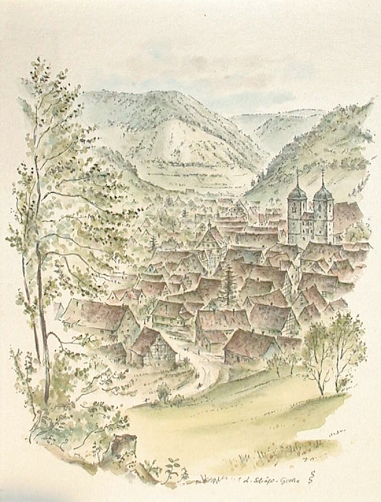 Ludwig Schäfer-Grohe, Dorf im Tal