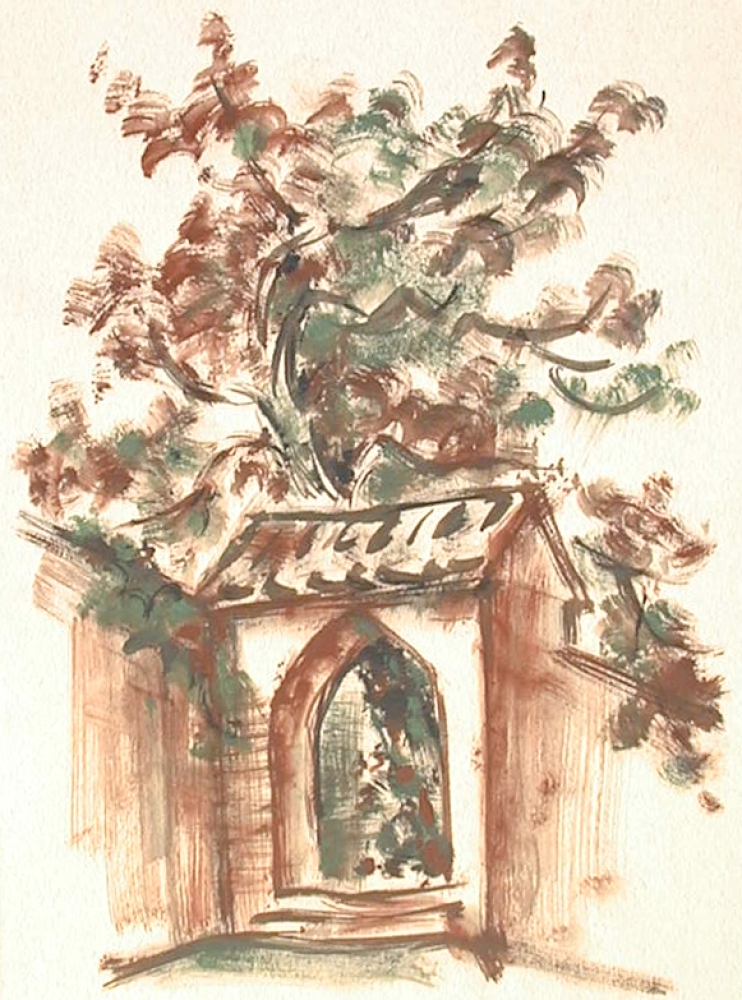 Ludwig Schäfer-Grohe, Torbogen mit Baum