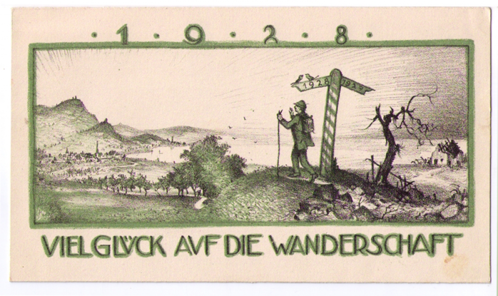 Hermann Gradl, Good luck on the pilgrimage in 1927/28