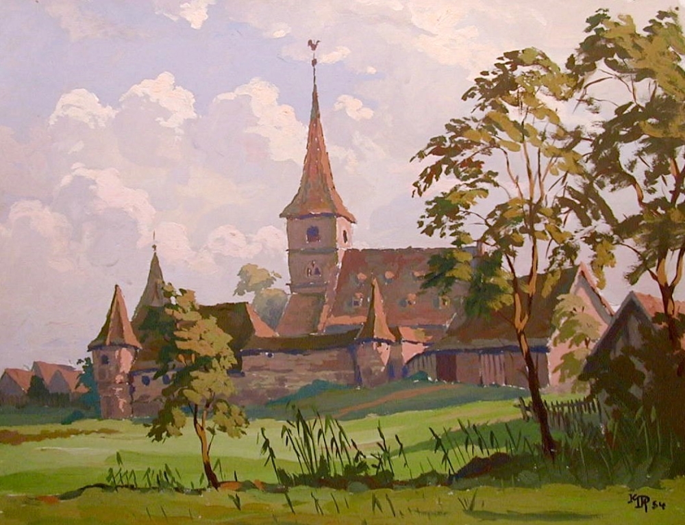 Kurt Mayer-Pfalz, Wehrkirche in Kraftshof