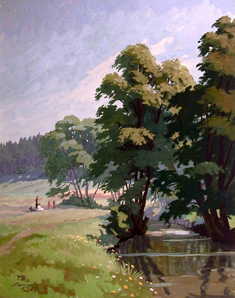 Kurt Mayer-Pfalz, At the Schwarzach near Sorg