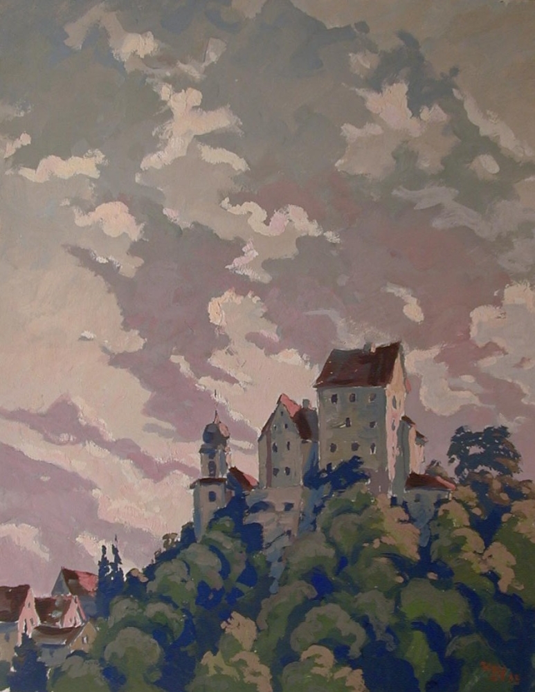 Kurt Mayer-Pfalz, Blick auf Burg Egloffstein