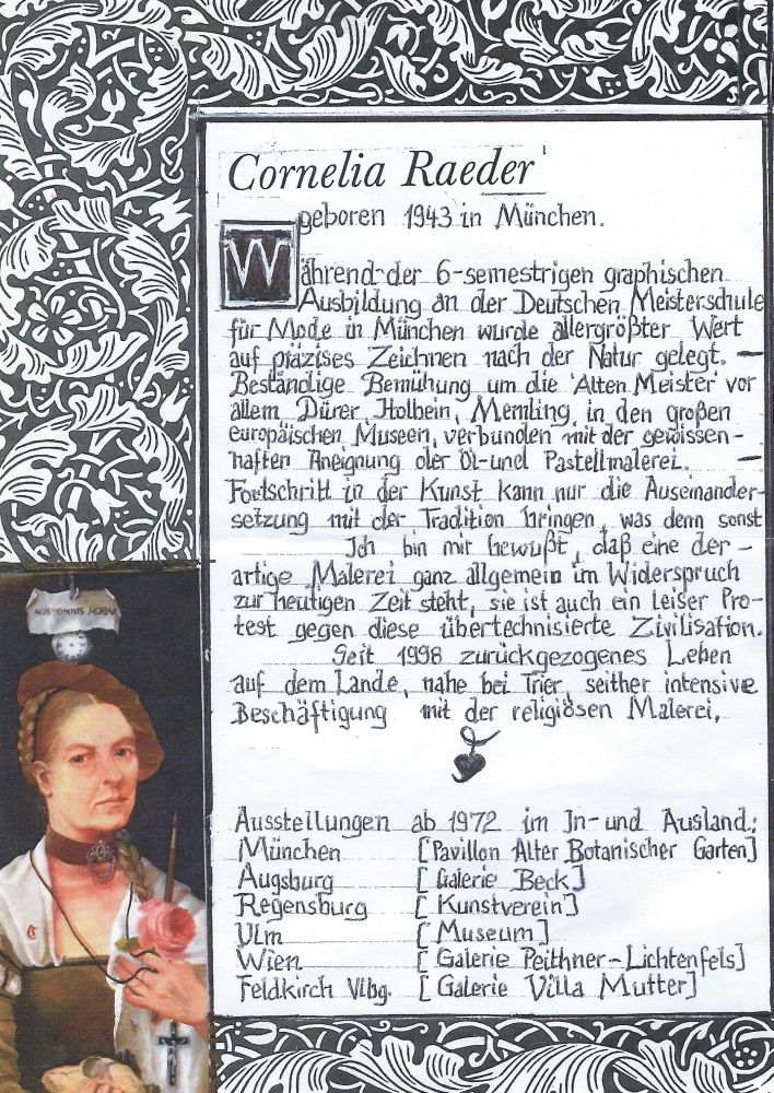 Cornelia Raeder, Vom Flohmarkt