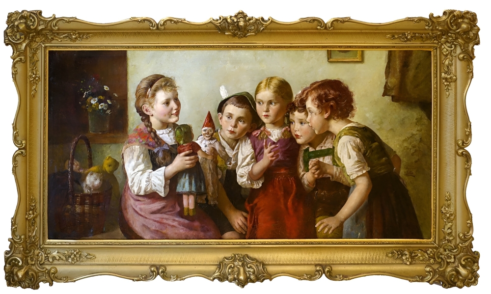 Edmund Adler, Children in the room with clown and doll