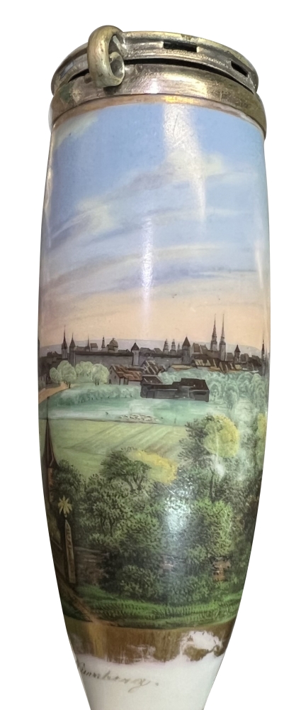 Pipe bowl circumferential view of Nuremberg 19th century