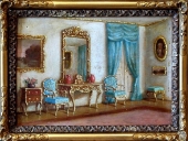 Frederik Hansen Södring (1809-1862) attributed, castle's interior