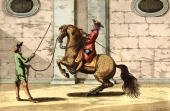 Peter Troschel, riding school engraving