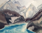 Josef Pöhlmann, Achensee (painted on both sides)