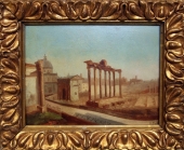 Monogrammist  P.Th., Rom, Blick auf das Forum Romanum, Italien Italia