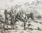 Johann Adam Klein, Auf dem Furka-Gebirge in der Schweiz