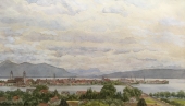 Martin Wilhelm, Blick auf Lindau am Bodensee 1918