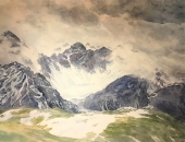 Martin Wilhelm, Kalkkögel im abziehenden Wetter (Stubai)