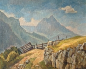 Hans Oertle, Südtiroler Berglandschaft