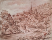 Ludwig Schäfer-Grohe, Städtchen am Neckar