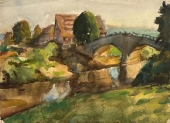 Wolfgang Jäger, Bridge and Manor on the River