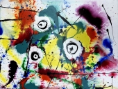 Franz J. Blank, Farbspirale mit Augen XIII