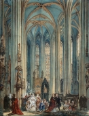 Johann Philipp Walther, Interior of St Sebald's Church in Nuremberg