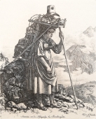 Johann Adam Klein, Alpine dairymaid from the Königsalpe near Berchtesgaden