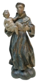 Saint Anthony Baroque wooden figure