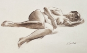 Karl Seubert, Lying nude woman