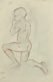 Karl Seubert, man figure drawing