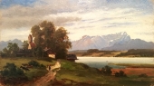 Max Baumgartner, Landschaft am Starnberger See