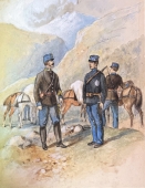 Johann Adam Klein zug. Soldaten im Gebirge